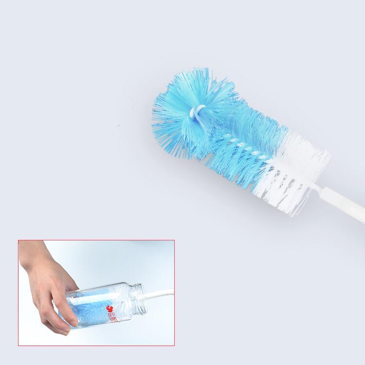 Ensemble de 5 brosses à biberon en plastique, éponge, nettoyeur de bouteilles, pince à mamelon, bouteille de lait en verre, paille de nettoyage, alimentation
