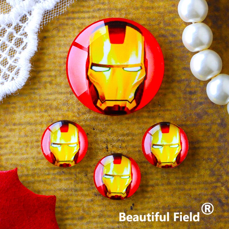 12mm 25mm 14mm 16mm 18mm 20mm Foto Glas Cabochon Runde Cameo-Set Handgemachte Einstellungen stein Hero AAWS301