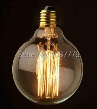 een sample van G125 globe D125mm * L178mm Edison gloeilampen E27 220 v rechte filament lamp lampen