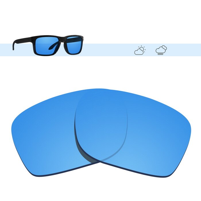 Glintbay Gepolariseerde Vervanging Zonnebril Lenzen Voor Oakley Holbrook-Meerdere Opties: HD Blue