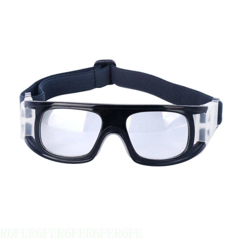 R6FE Adjustable Headband Goggles Lightweight Sports Eyewear Impact Resistant Goggles for Cycling, Soccer, Basketball: black
