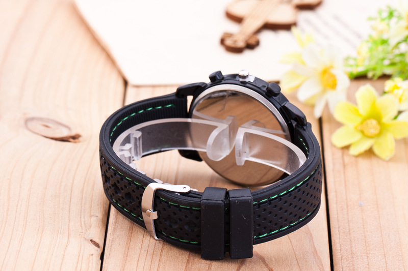 digital dial leather strap Casual Exquisite Precision High-end Simple Men's Quartz watch