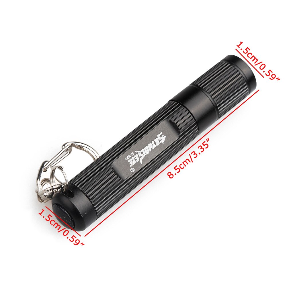 2000LM LED Pocket Flashlight 3 Modes Keychain Keyring Torch Penlight Portable