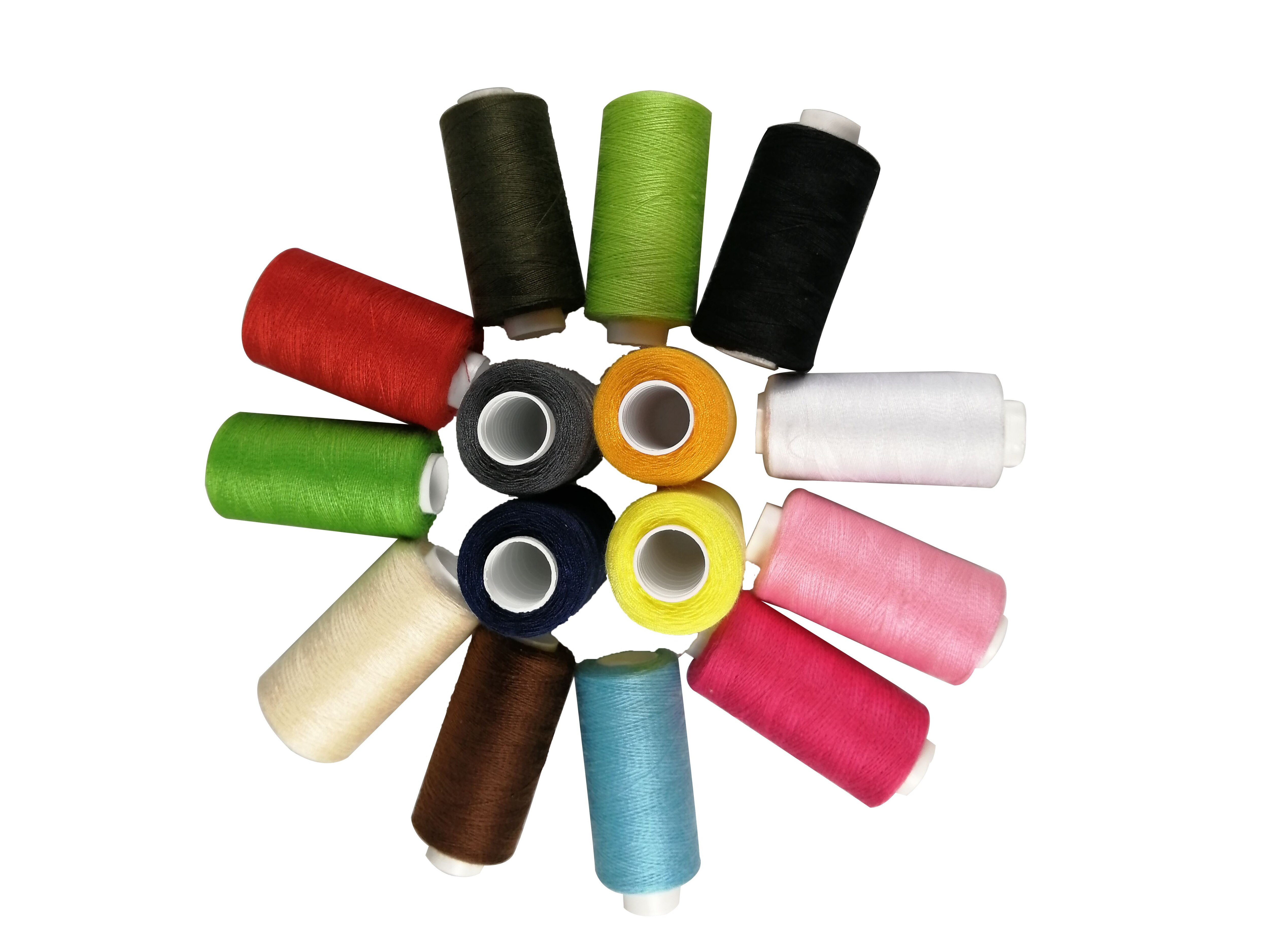 Sewing Machine Thread 15 Colors Polyester High Qality 550 Yards For Hand Sewing,Sewing Machine,Quilting,Serger,Overlock