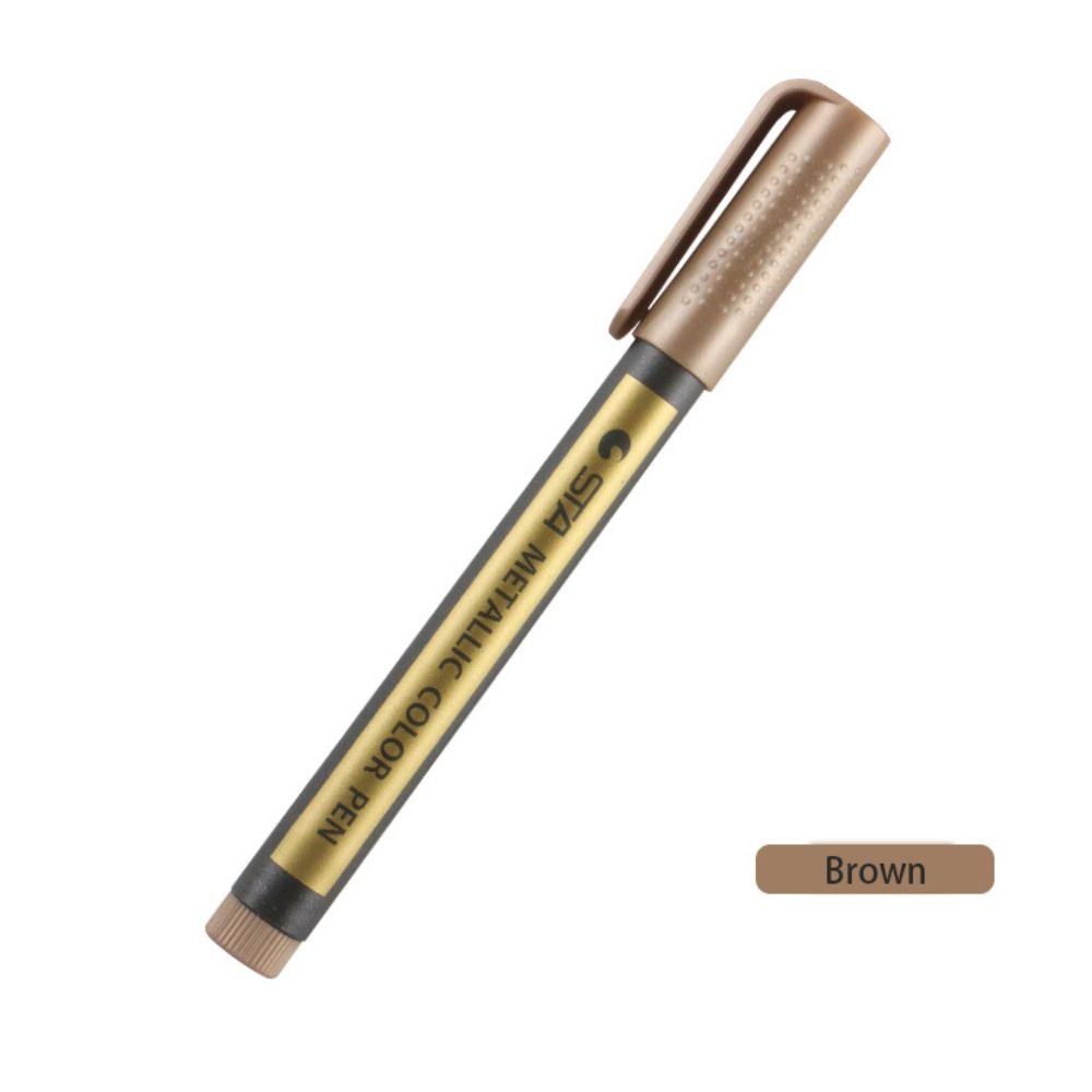 Kawaii 10-Farben-metallisch-Marker, dauerhaft, wasserfest, Farbstift, Schreibwaren, DIY, Manga, Zeichnung, Bastelstifte, Malerei: Grün