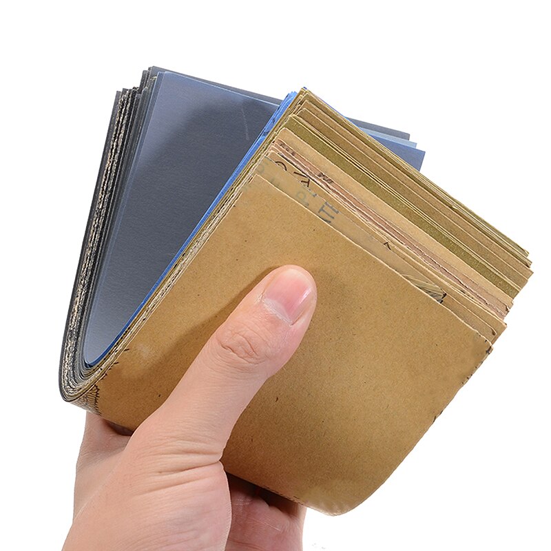 48Pieces Sandpaper Set 120 To 3000 Grit Sanding Paper Wet Dry Abrasive Sand Papers for Wood Furniture 230*93mm