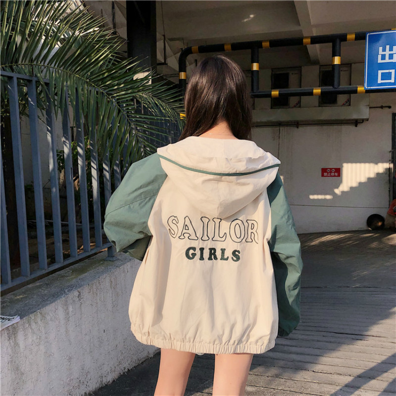 Jassen Vrouwen Losse Hooded Koreaanse Stijl Harajuku Leisure Womens Kleding Trendy Studenten Alle-Match Eenvoudige Lente