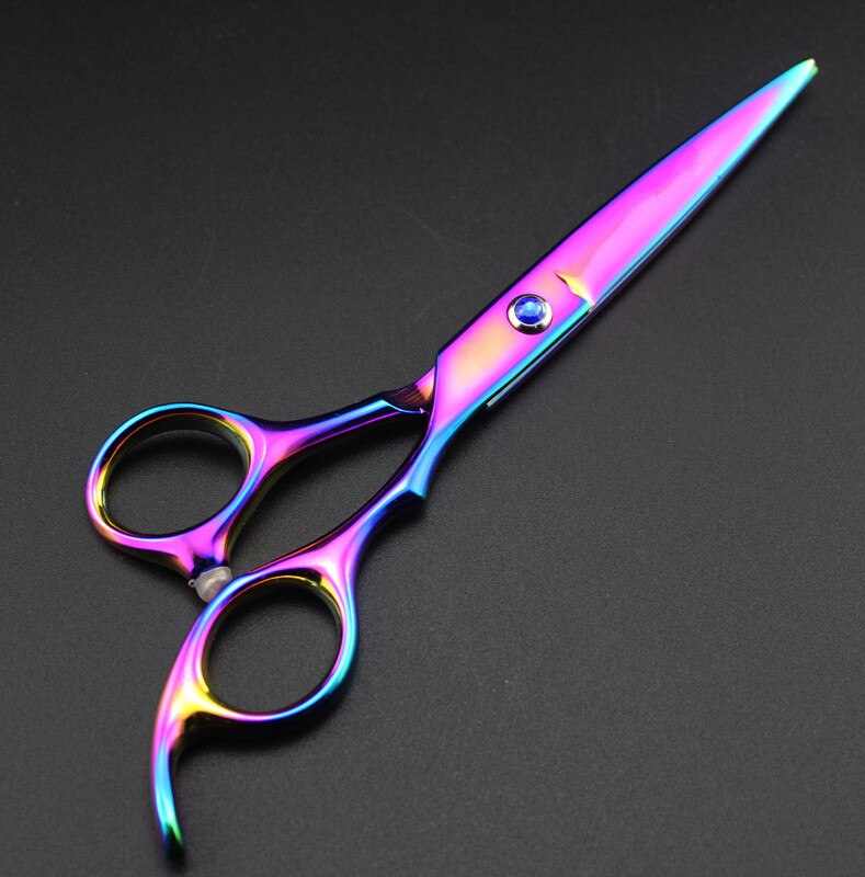 Professionele 6.0 Inch Japan 440c 6cr13 Paars Dunner Shears Schaar Snijden Kapper Cut Haar Schaar Set Kappers Schaar