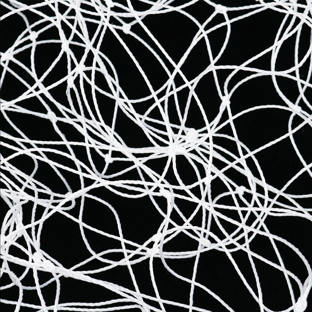 5 Personen Voetbal Voetbal Doelpaal Netto Stevige Vervanging Voetbal Netto Sport Training Net Voor Outdoor (Wit, X 2M)