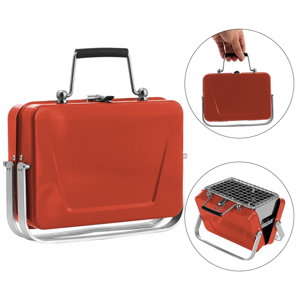 Stainless Steel Outdoor Charcoal BBQ Grill Rack Folding BBQ Barbecue Accessories Portable Home Kitchen Camping Cooking Tools