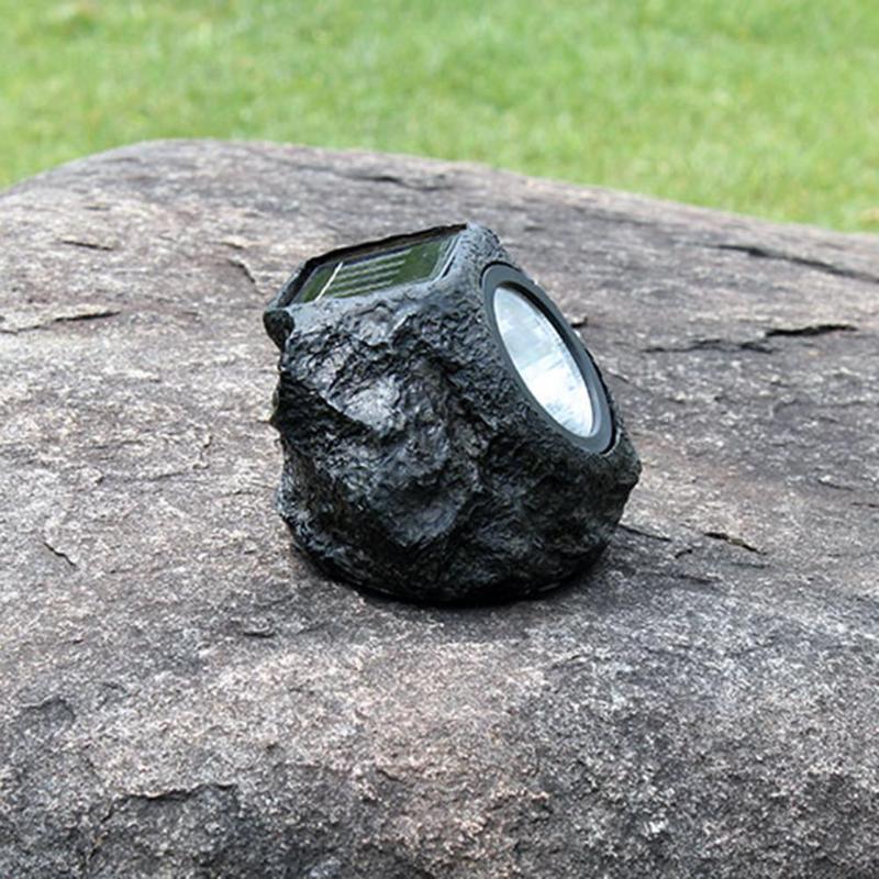 Lámpara de piedra Solar LED al aire libre Luz de jardín Solar forma de piedra impermeable paisaje césped lámpara para Gareden decoración patio camino