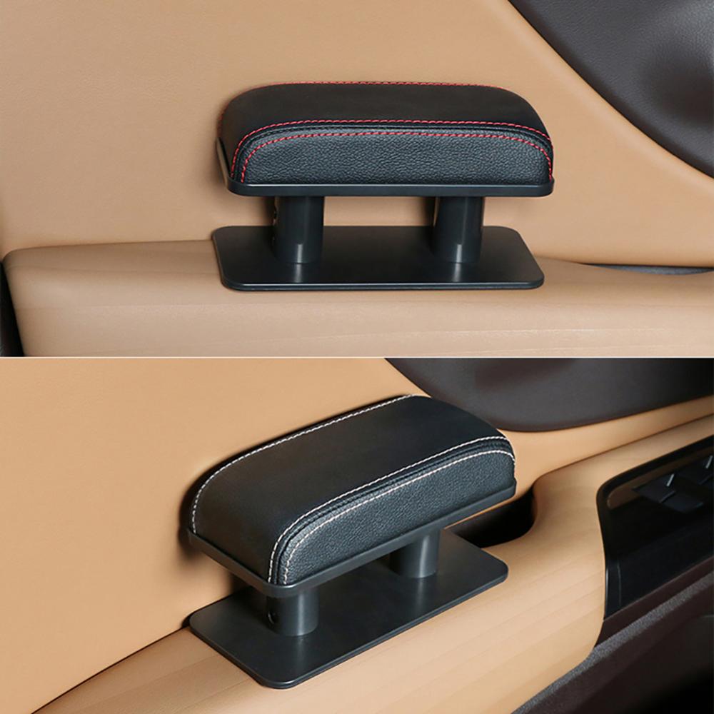 Reposabrazos Universal ajustable para coche, soporte para codo izquierdo, almohadilla antifatiga, cojín para aliviar la fatiga del brazo del conductor, accesorios interiores: black