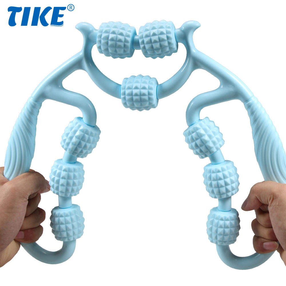 Massagerolle für Nacken, Oberschenkel, waten und Beine, persönliche Muskel-Handgerät mit tiefem Gewebe, Triggerpunkt-Schaum, myofacial Werkzeug Profi Erholung