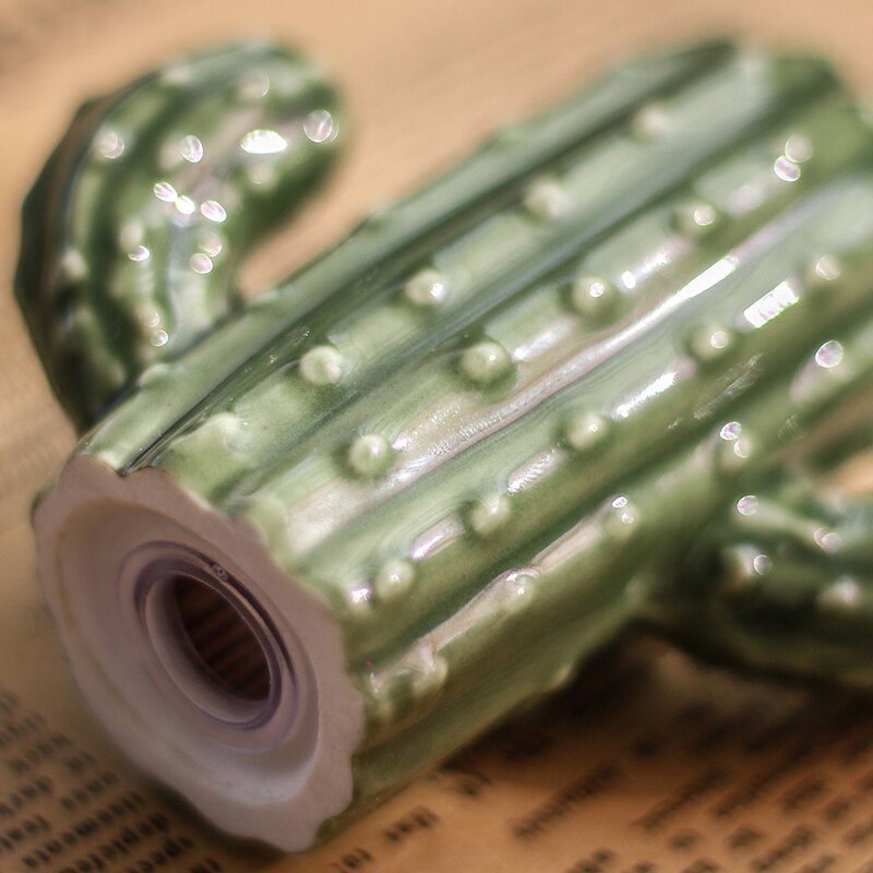 WHYOU – boîte à cure-dents en céramique, Cactus, porte-cure-dents, coton-tige, plat stockage de bonbons, fournitures de cuisine de Restaurant à domicile, décoration de bureau
