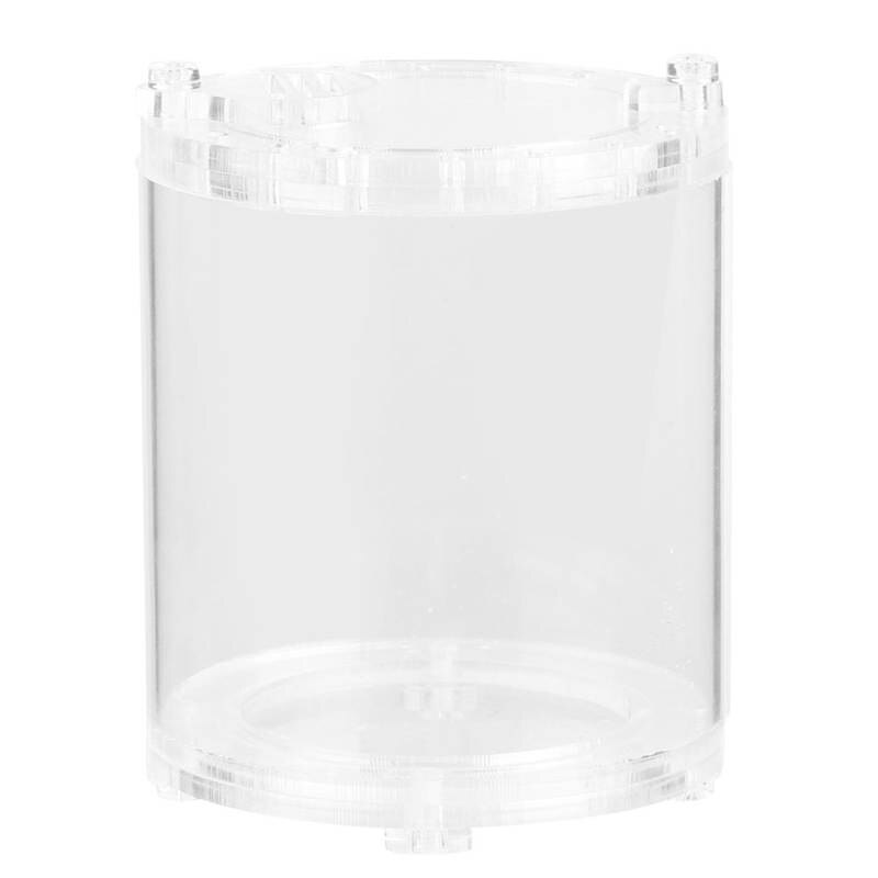 Cricket Keeper Acryl Cirkelvormige Kleine Dier Keeper Cricket Voeden Tank Insect Kooi Transparante Insect Voerbox: Style1