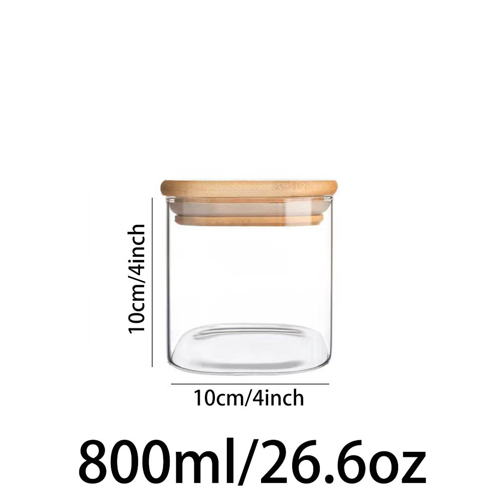 Food Storage Containers with Airtight Lid,Clear Glass Canister,Kitchen Pantry Storage jar for Pasta Sugar Flour Oat Cereal Beans: Light Grey