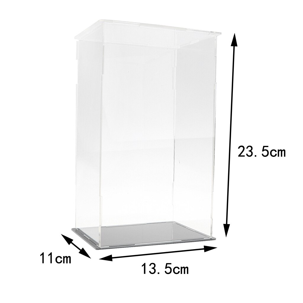 Acrilico trasparente di Caso di Esposizione Negozio di Vendita Al Dettaglio di Protezione Della Cassa Del Contenitore: 13.5x11x23.5cm