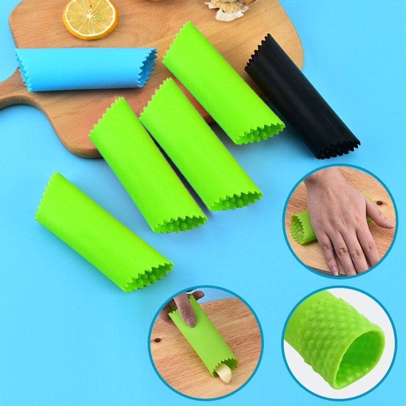 D55F Food Grade Silicone Garlic Peeler Knoflook Peeling Buis Keuken Gereedschap Opknoping Gat Saving Ruimte Te Reinigen