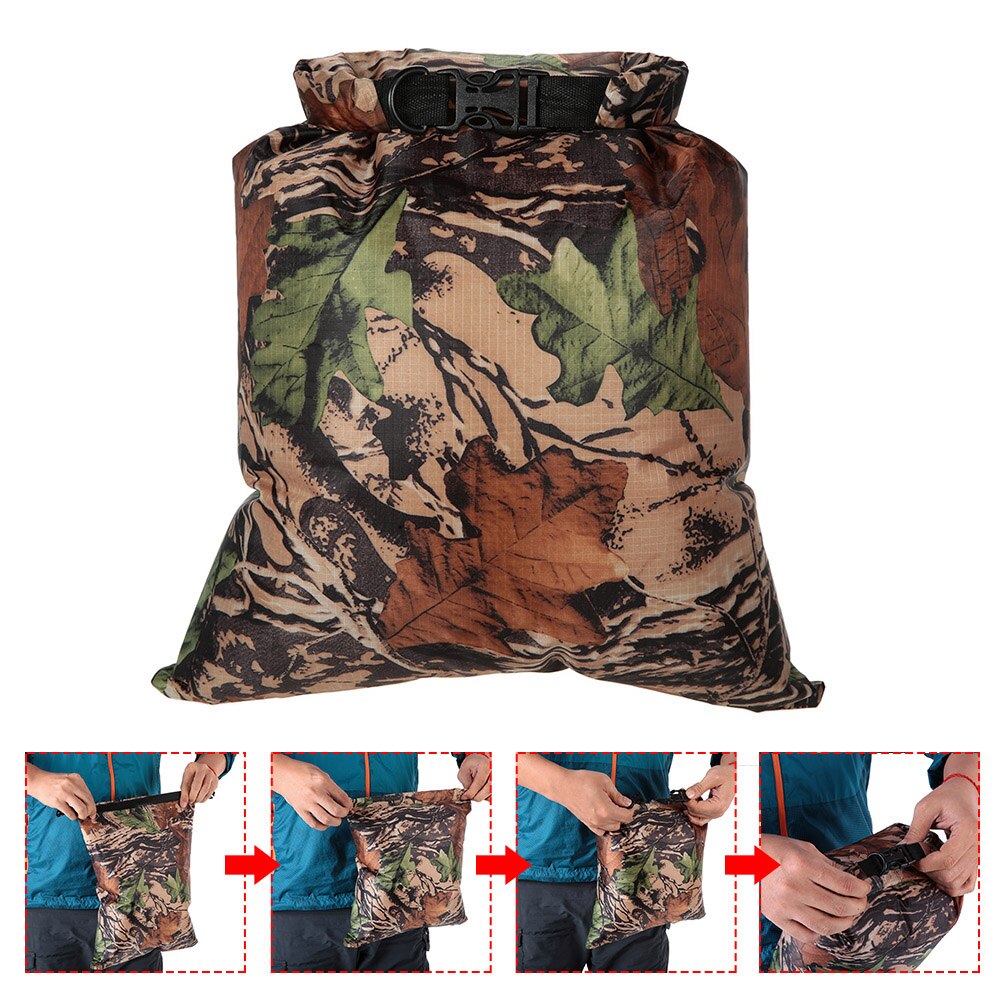 6 PCS Outdoor Waterproof Bag Dry Sack Waterproof Dry Backpack Storage Pouch for Drifting Boating Floating Kayaking Beach