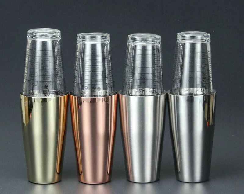 Copo de medição Americano Boston agitar vinho cocktail shakers conjuntos