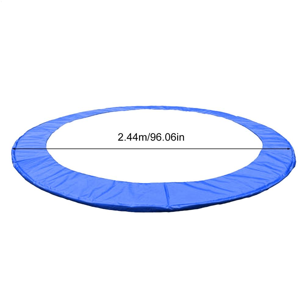 Trampolin-Federpolster, wasserdicht, 8/10 Fuß, Trampolin-Polsterung, Federabdeckung, Trampolin-Ersatzschaumstoffabdeckung zum Schutz: Blau