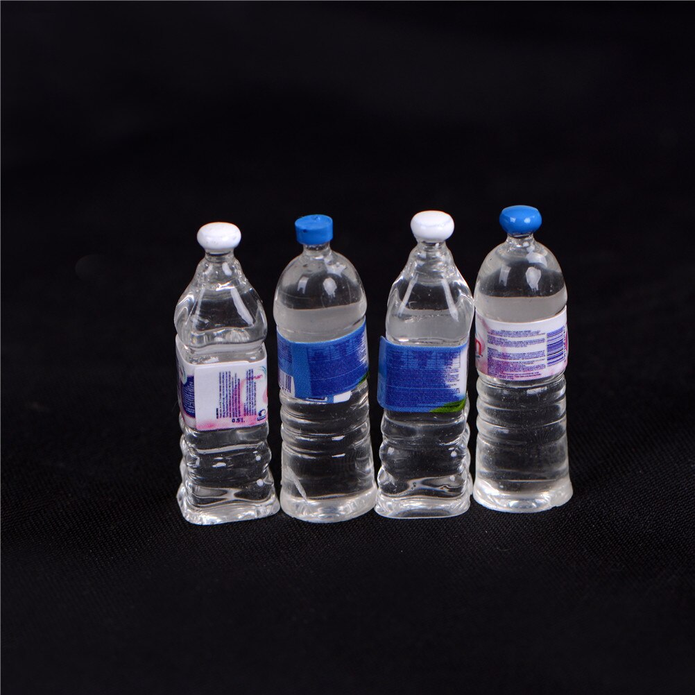 Mini Water Bottles Dollhouse Miniature Doll Food Kitchen Living Room Accessories Kids Pretend Play Toys 1/2/3/4/5/6/10PCS: 3