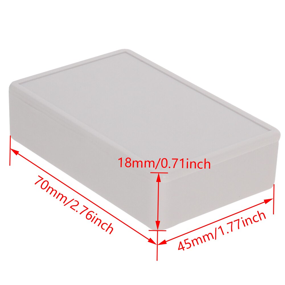 Fielect 70*45*18 Elektronische Junction Box Abs Plastic Voor Elektronische Projecten Case Elektrische Project Behuizing Junction Box stof: white 3pcs