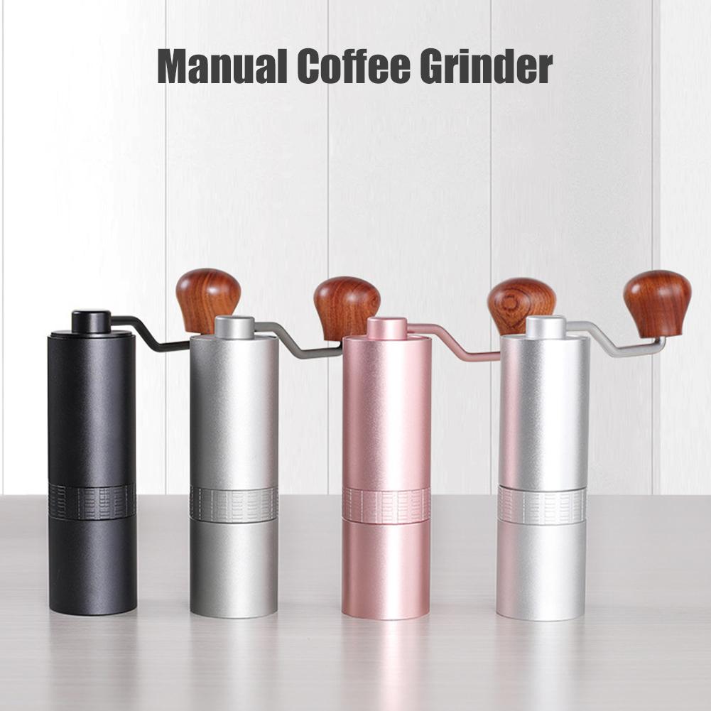 Manuell kaffekvarn burr kvarn för kaffebönor bärbar manuell bönburr kvarn rostfri stålkvarn kaffeverktyg