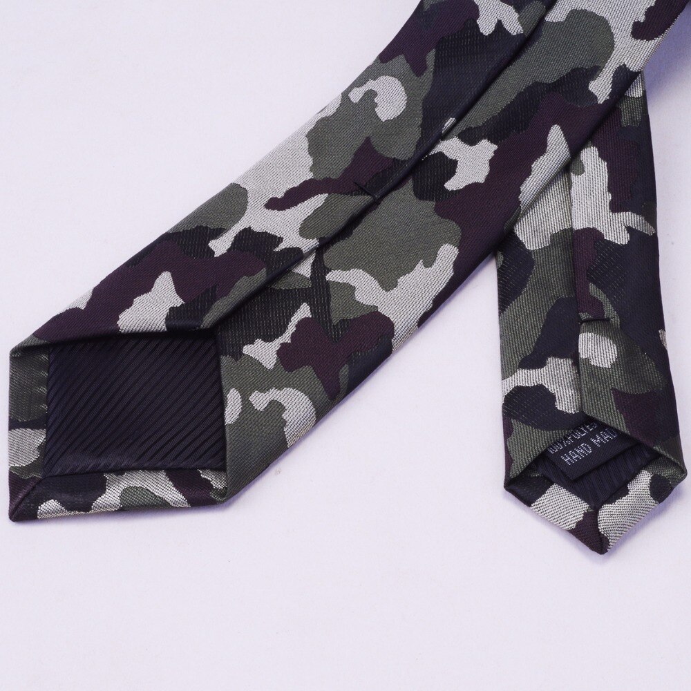 RBOCOTT-corbatas estampados de camuflaje para hombre, corbatas estampados de 6cm con cuello, corbatas ajustadas a la para hombre, corbatas de boda
