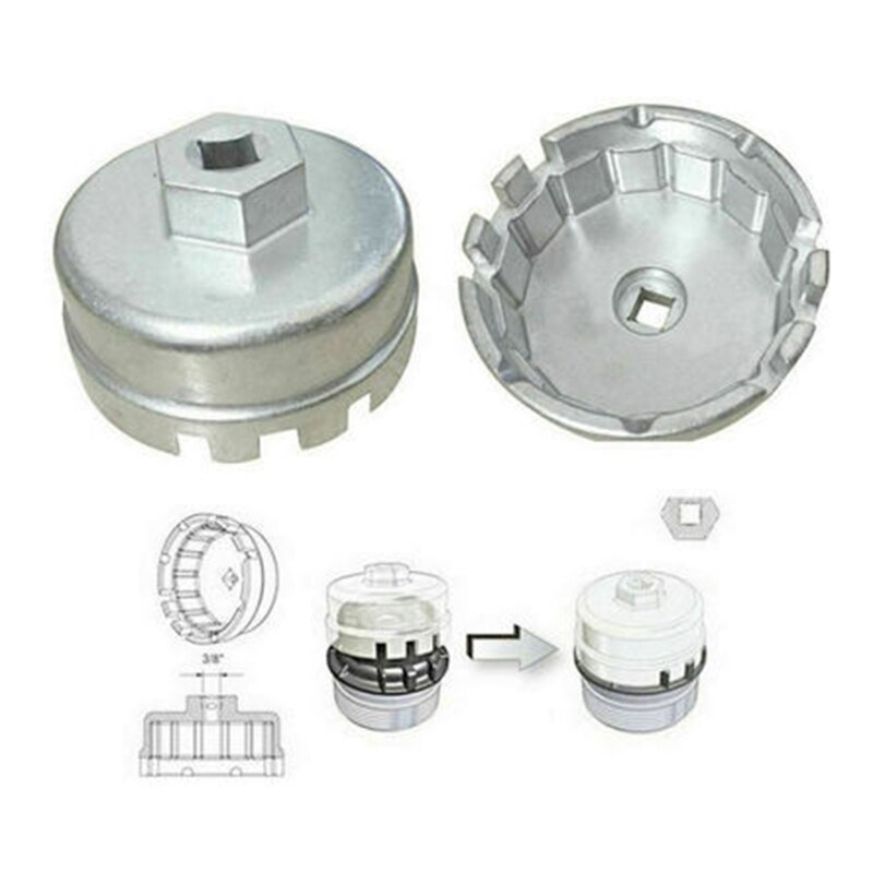 Tool république – clé de filtre à huile forgée au Vanadium, douille pour RAV4 Toyota-Lexus Highlander Scion Type, boîtiers de filtre à huile D7YA
