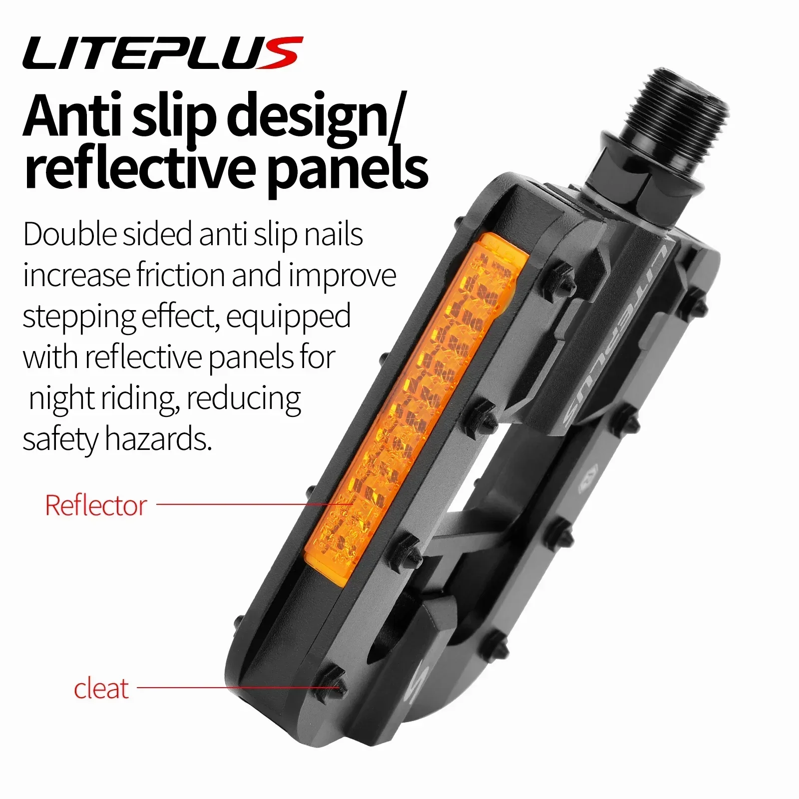 Liteplus Vouwfiets Pedalen Antislip Volledig aluminium Quick Vouwfiets Pedalen BMX Fiets Vouwpedalen Fietsonderdelen