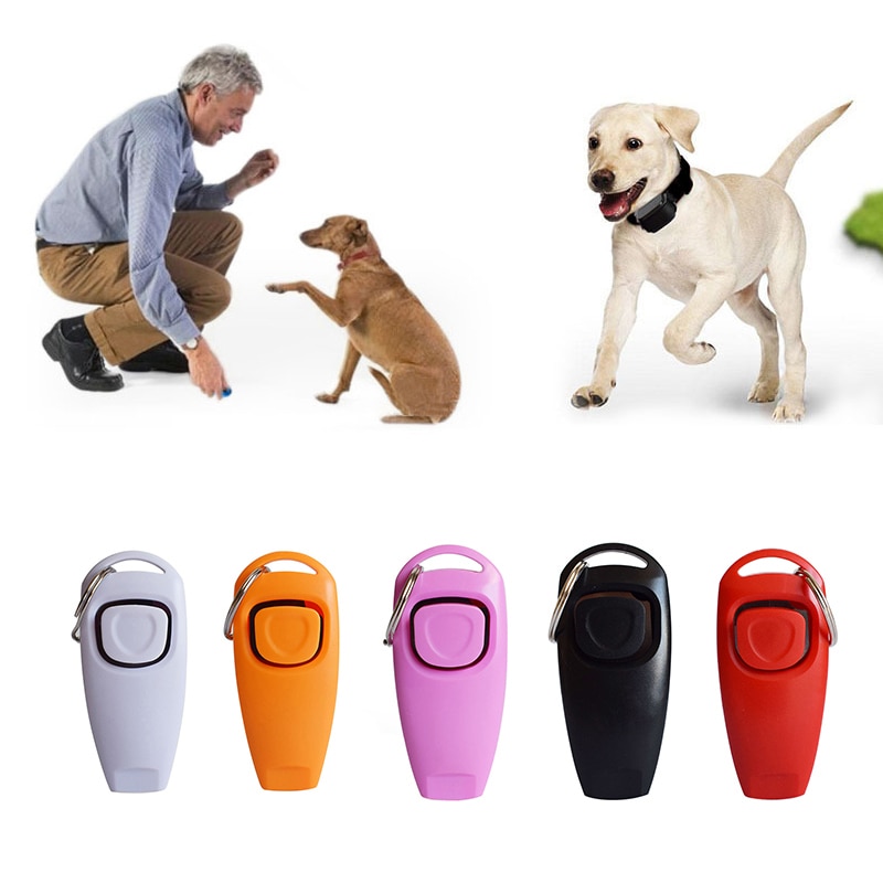 Dog Clicker And Whistle - Training Obedience, Pet Trainer Clicker Dog With Guide Training Clickers Helpful To Train Pets Durable