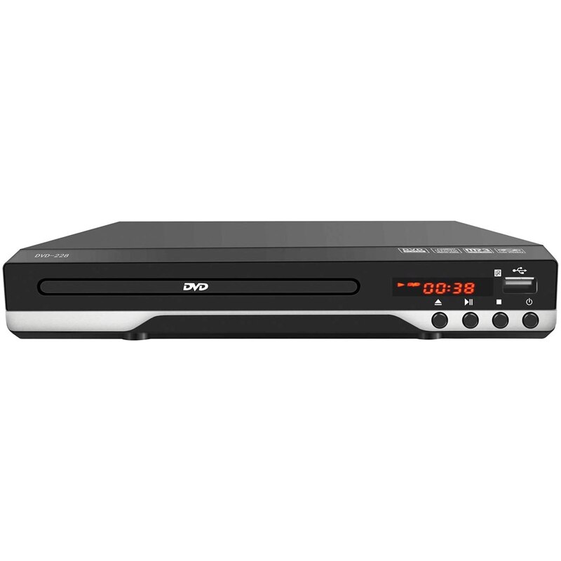 Draagbare Dvd-speler voor TV Home Ondersteuning Usb-poort Compact Multi Regio DVD/SVCD/CD Speler met Afstandsbediening controle: Default Title