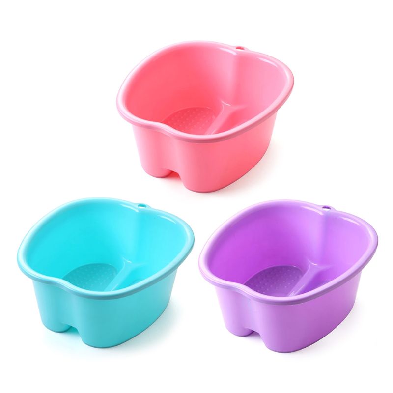 Large Foot Bath Spa Tub Basin Bucket Soak Feet Detox Pedicure Massage 3 Colors