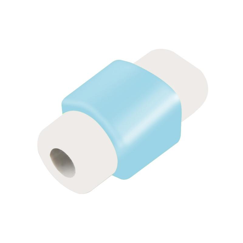Mini søde usb kabel wire oplader beskytter kabel vikler ledning dækning til smartphones usb kabel: Blå