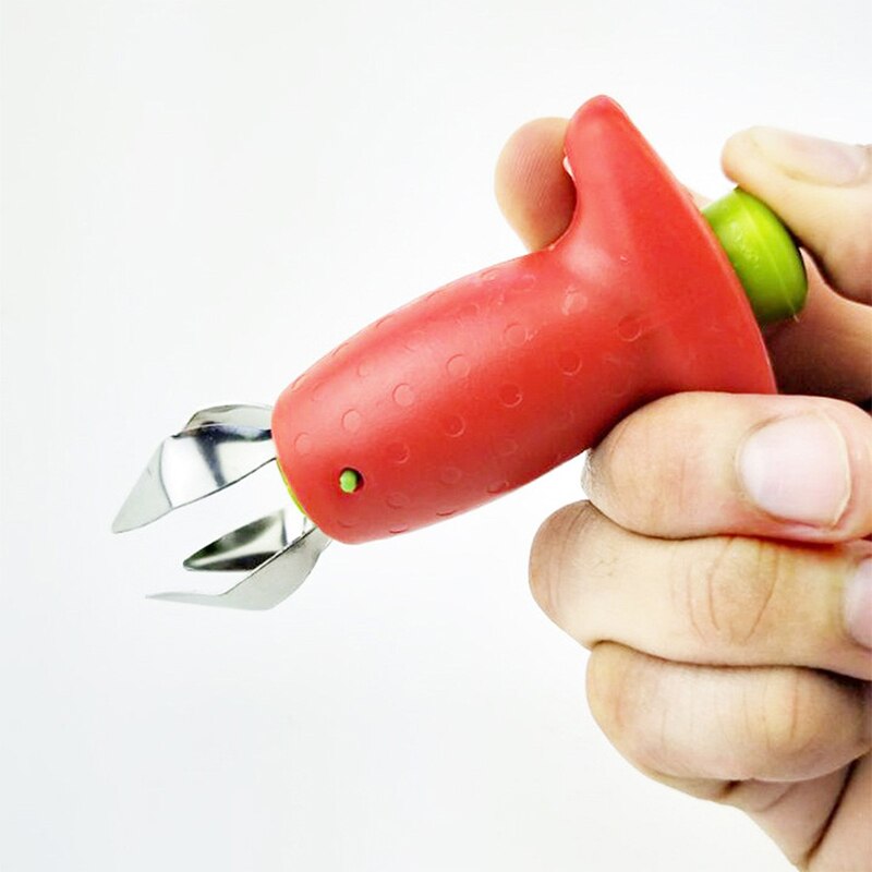 2 Pcs Keukengerei Graven Aardbei Gereedschappen Aardbei Hullers Fruit Tonucleus Tomaat Graven Aardbei Hullers