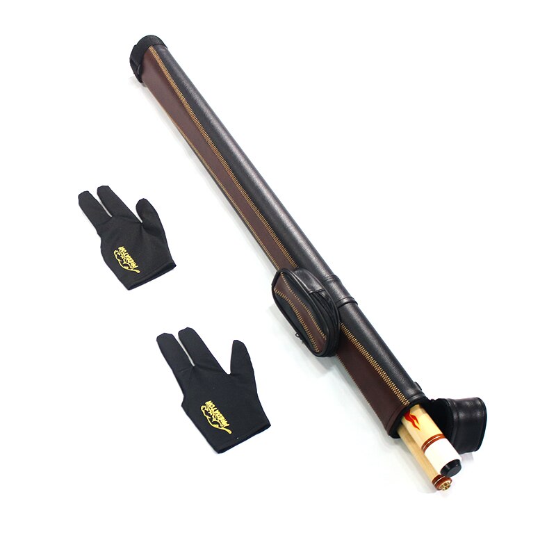 Economic 1 piece pool cue+1 piece cue case+ billiard gloves for