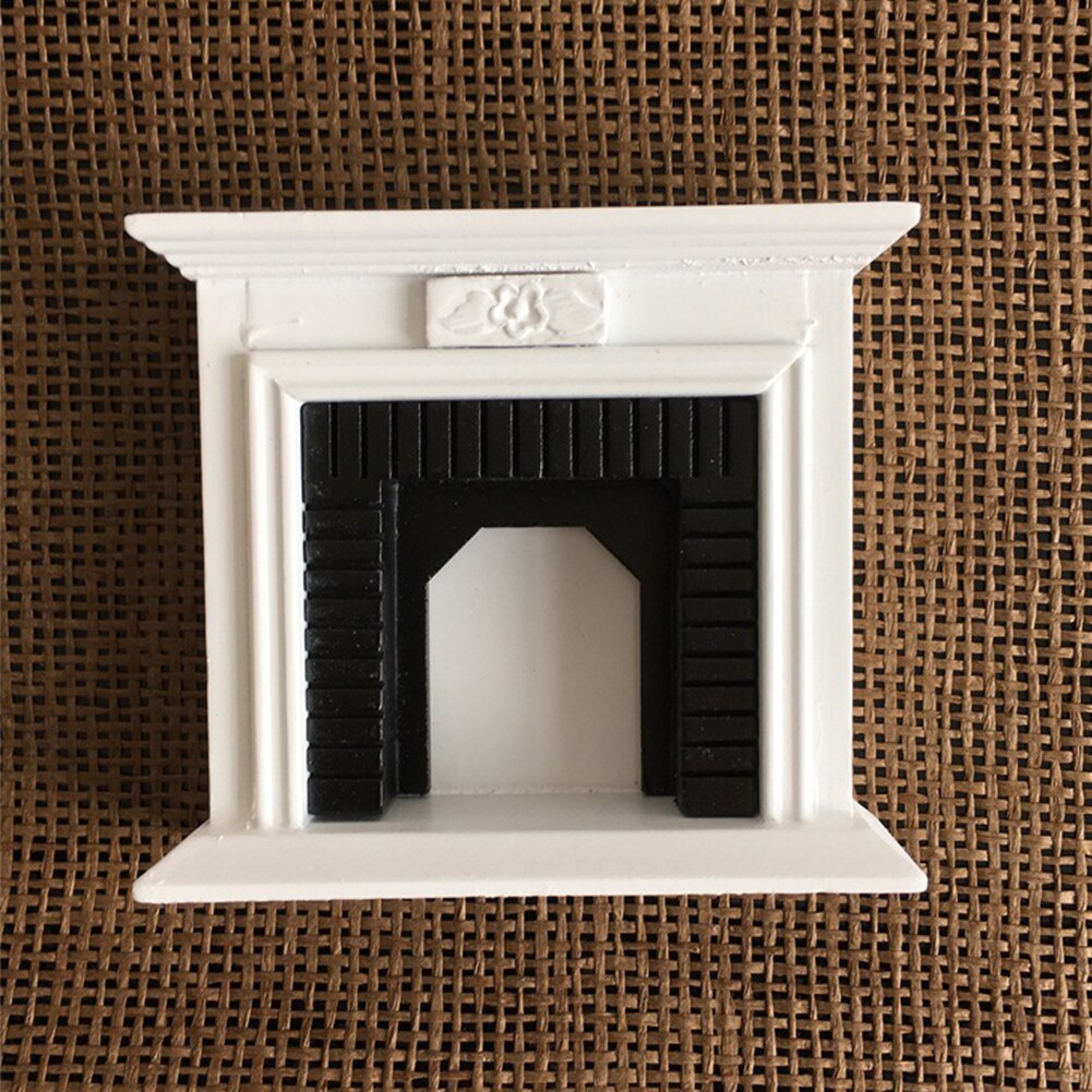 1:12 dekoration Weihnachten Party Miniatur Leichte Möbel Spielzeug Cafe Kamin Ornament Wand Requisiten Freistehende Puppe Haus