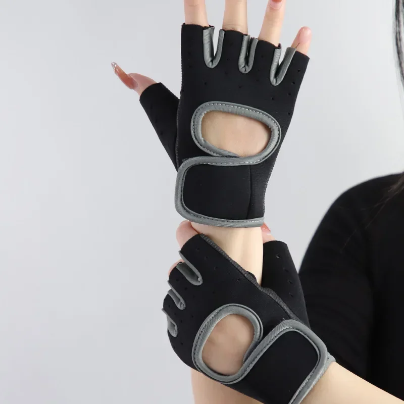 Männer Frauen Fitness Handschuhe Gewichtheben Fitnessstudio Radfahren Yoga Bodybuilding Ausbildung Dünne Sommer Atmungsaktive Nicht-Unterhose Halbe Finger Handschuhe