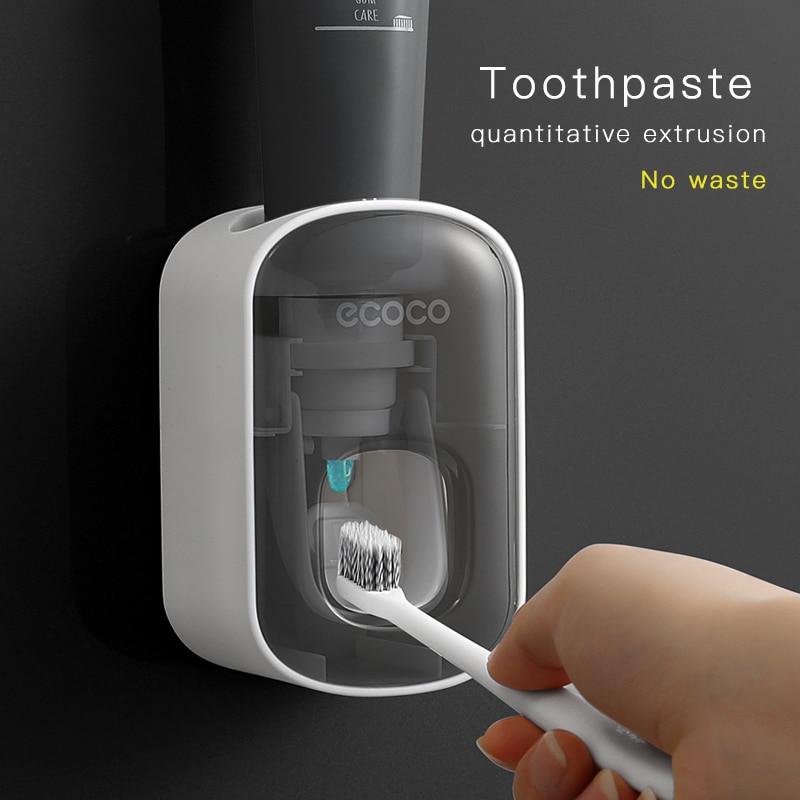 Distributeur mural automatique de dentifrice et porte-brosse, ensemble d&#39;accessoires de salle de bains, pressoir de pâte à dents, distribution toilette, outil de suspension