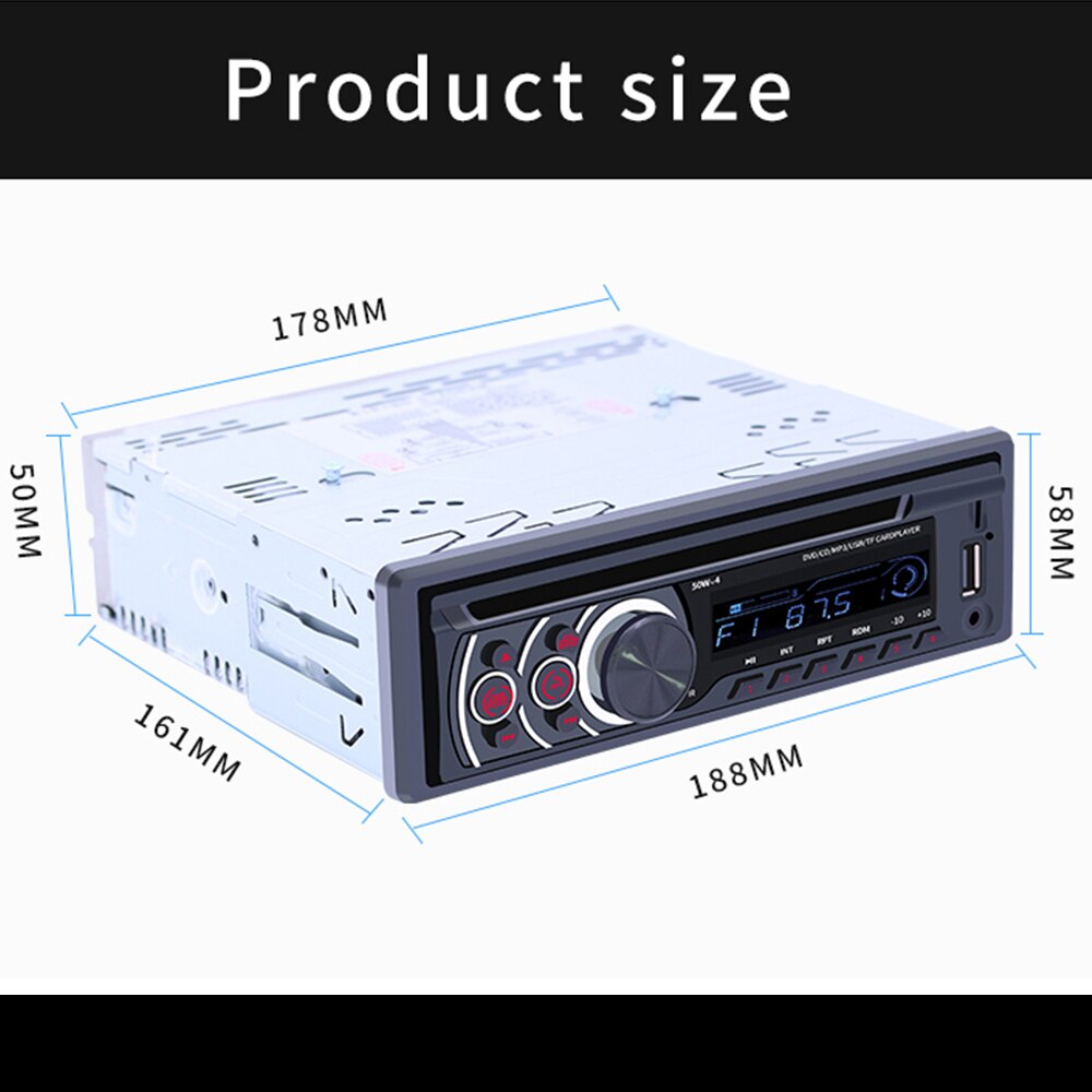 1-Din Auto Multimedia DVD/VCD/CD-Player Universa Auto Radio Bluetooth Auto MP3 Musik Player