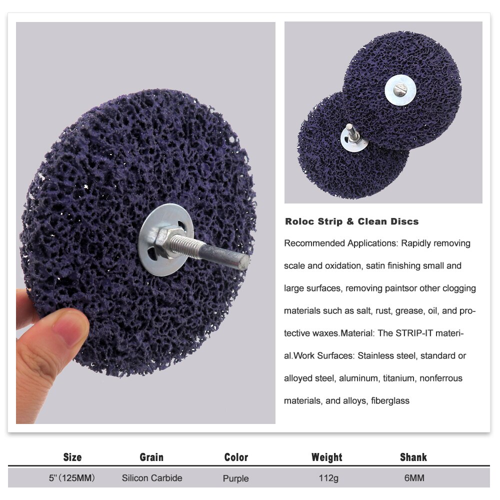 3pcs Strip Discs Abrasive wheel Paint Rust Removal Clean Grinding Wheel Paint Rust Removal Clean For Angle Grinder