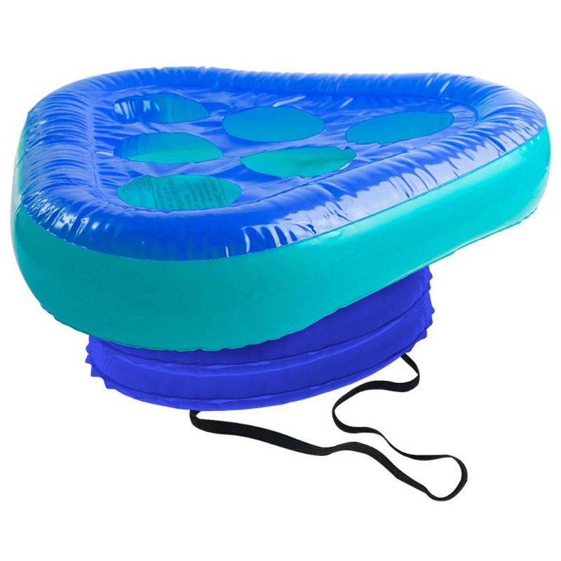 Aufblasbare Bier Pong Dreieck Kappe 6 Löcher Tasse Sitz Werfen Interaktive Spiel Spielzeug Schwimmen Pool Party Strand Prop Hut