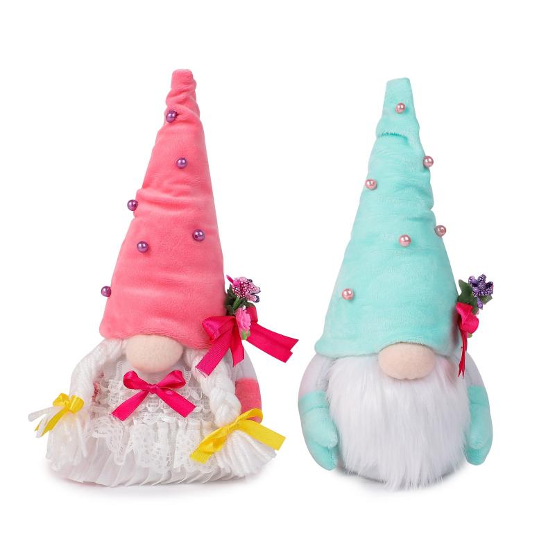 Moederdag Valentijnsdag Leuke Faceless Schort Pop Mom 'S Zitten Dwerg Pluche Pop Familie kinderen