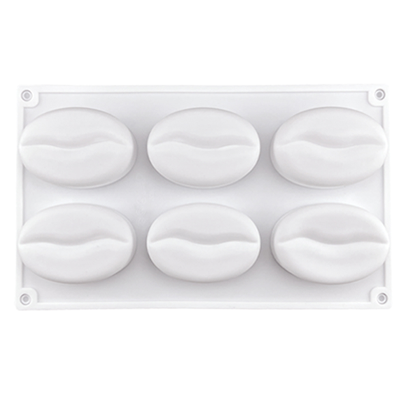 1pcs Coffee bean shape Cake Silicone Mold for DIY Bread Chocolate Dessert Brownies Baking Mould