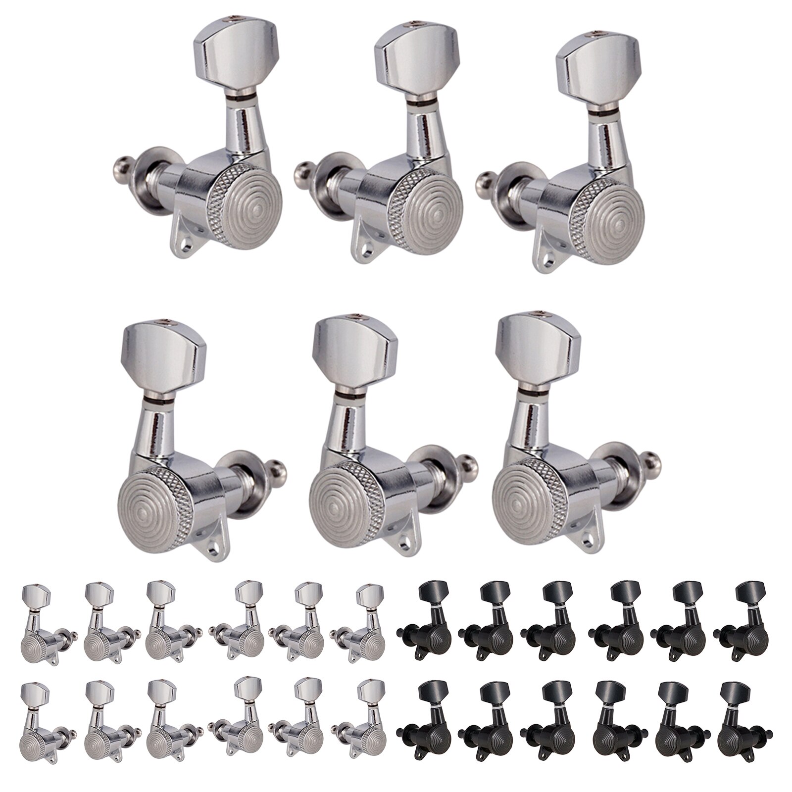 6pcs Guitar Tuning Pegs Tuner Machine Heads Knobs for Acoustic / Electric Guitar