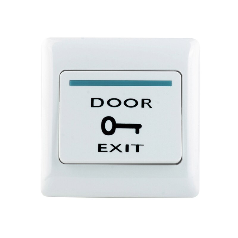 Waterproof Door Exit Button Release Switch NO/NC/COM Output Emergency Push Button Fireproof Plastic for Access Control System: E6