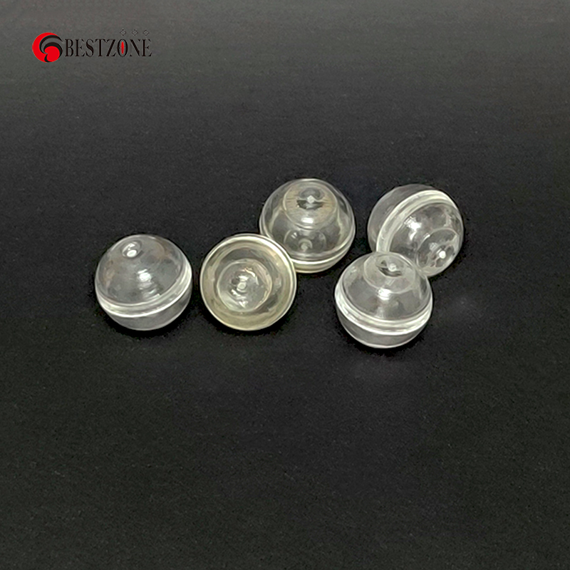 50Pcs/lot 10.7MM Very Small Mini Tiny 0.42Inch Mini Clear TRANS Red Blue Plastic Capsule Toys Round Ball Eggshell Container