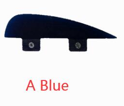 Single Small Surf Fin wakeboard Fins Knubster Centre Kneel kiteboard surfboard Fin Blue Red Smoky: A Blue