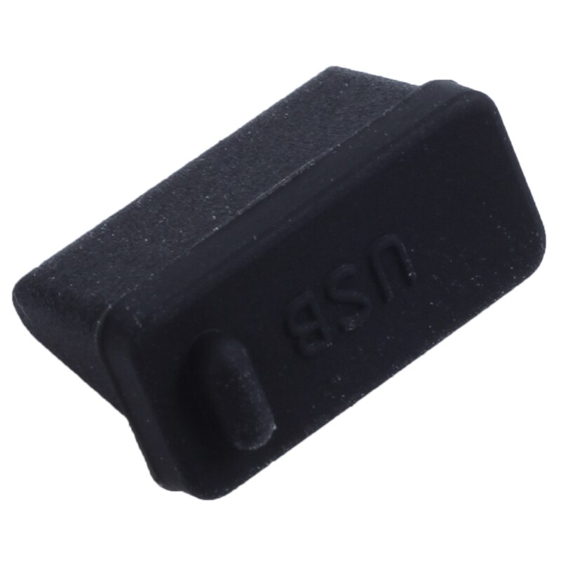 10 pièces Silicone USB port prise anti-poussière bouchon bouchon de protection noir